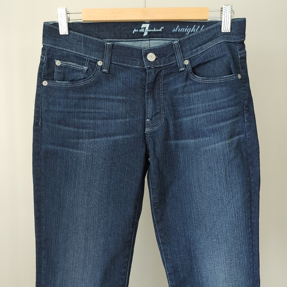 7 For All Mankind Straight Leg Jeans Size 29 - Picture 6 of 16